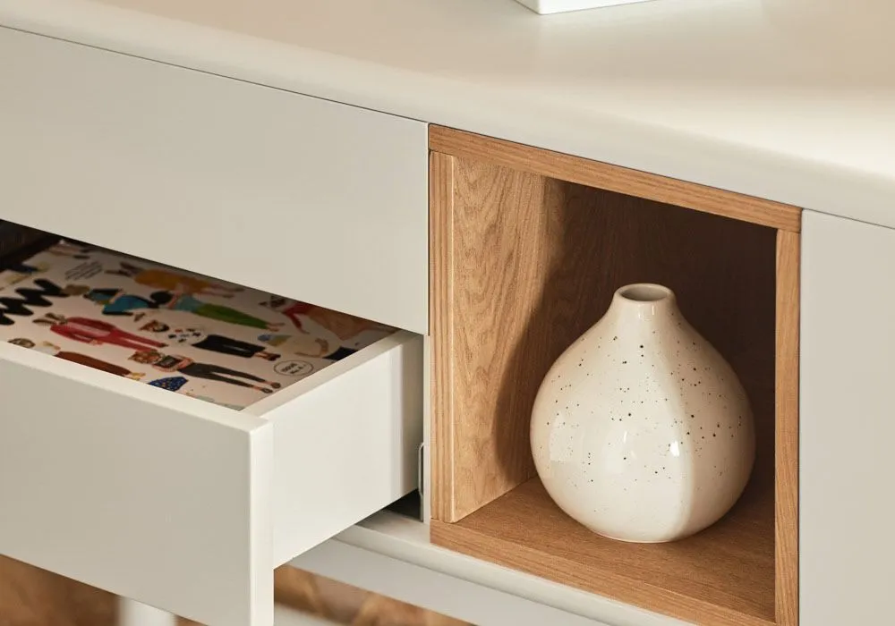 Console 1 Porte 2 Tiroirs Corvo – Image 4