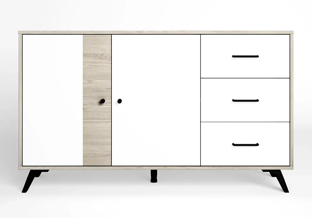 Buffet Bas 2 Portes 3 Tiroirs (Collection Sahara)