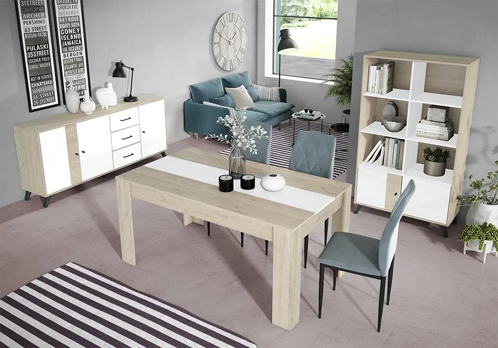 Buffet Bas 3 Portes 3 Tiroirs (Collection Sahara)