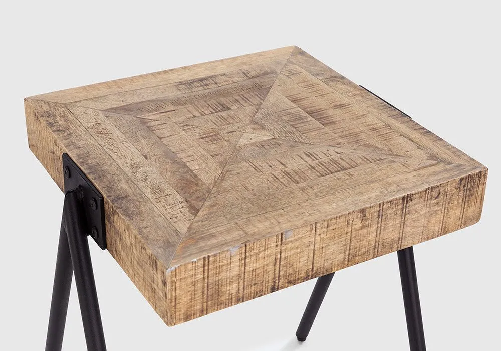 Table de Coin en Bois de Manguier Indra – Image 2