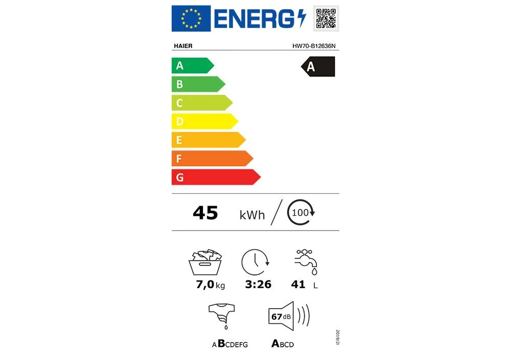 Lave-Linge 7kg Haier Direct Motion (HW70-B12636FR) – Image 5