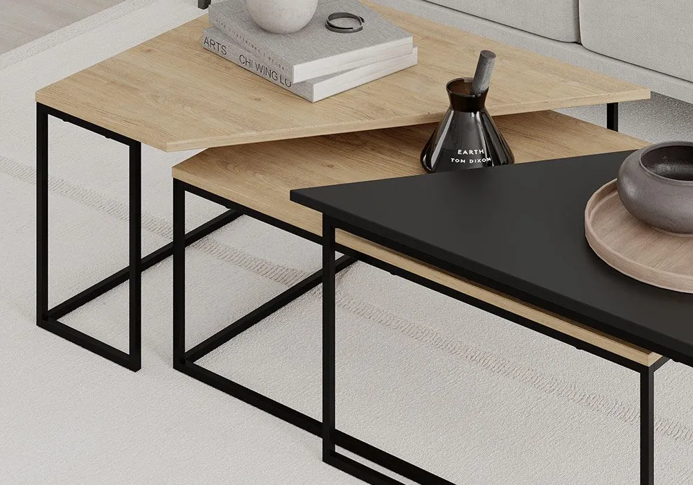 Set de 3 Tables de Salon Titan – Image 2