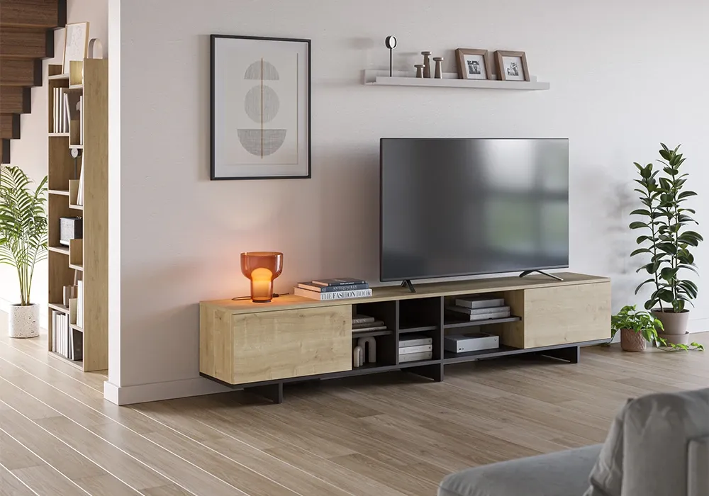 Meuble TV 2 Portes 230cm Cequoia – Image 2