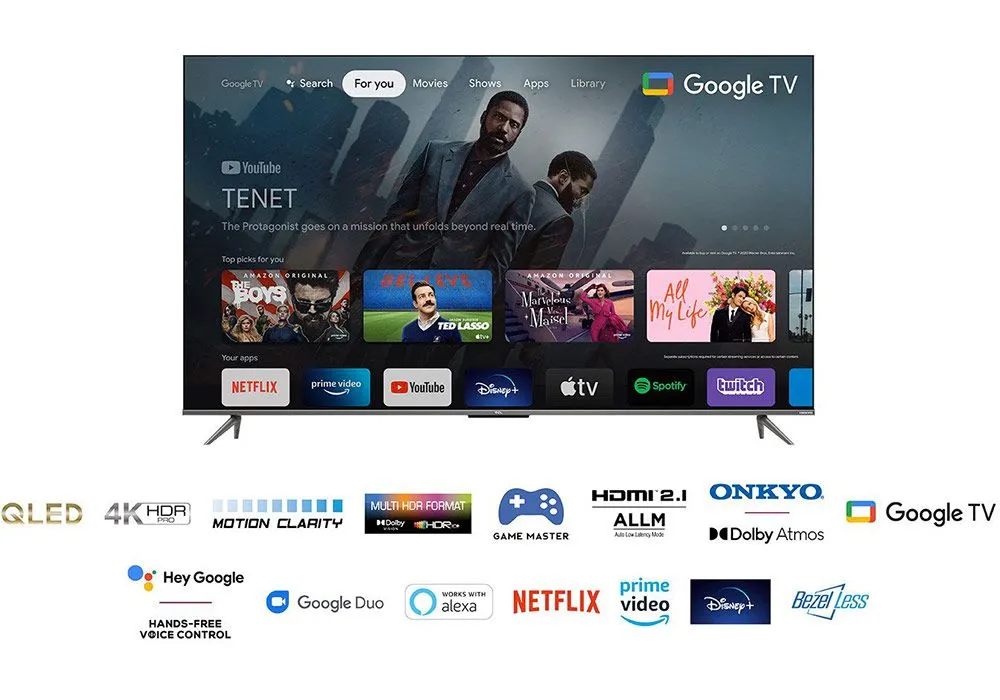 QLED 4K HDR 10+ 189cm TCL (75C635) – Image 3