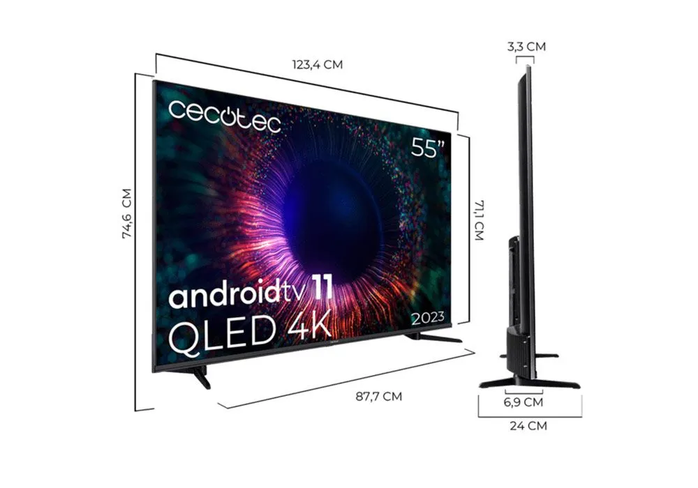 TV LED 4K VQU11055+ 139cm Cecotec (02568) – Image 6