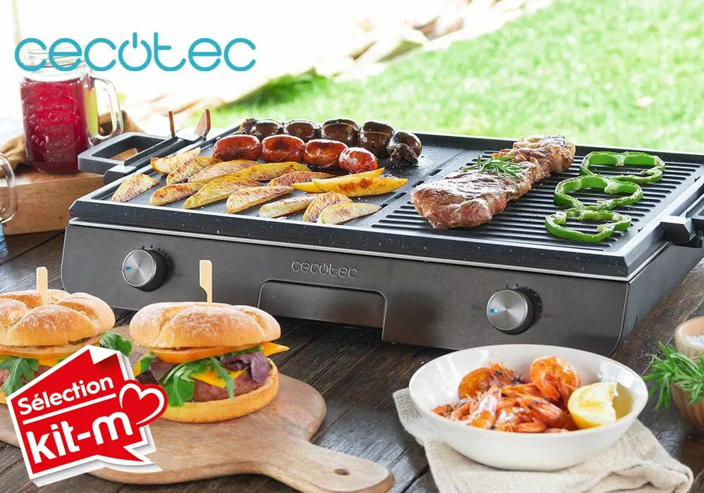 Plancha XXL Fonte Perfectroast 3000 Inox Cecotec (3182)