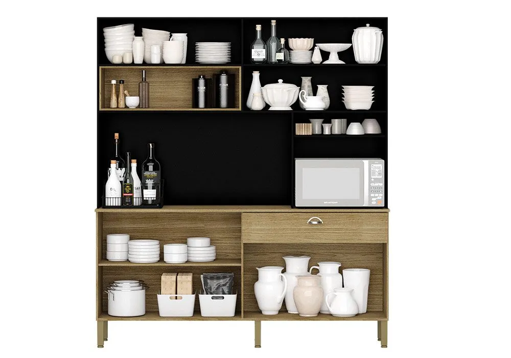 Buffet de Cuisine 8 Portes avec 1 Tiroir – Image 2