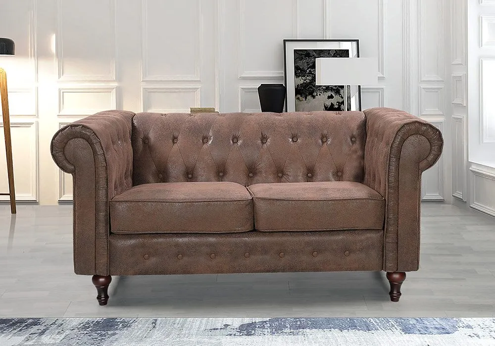 Salon 3 + 2 Places Chesterfield Vintage – Image 2