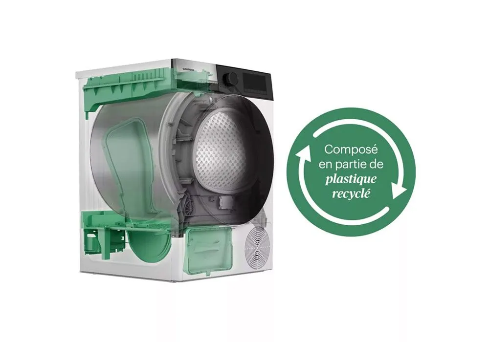 Sèche-Linge 9kg Pompe à Chaleur Connectivité Wifi Grundig (GT76924D) – Image 3