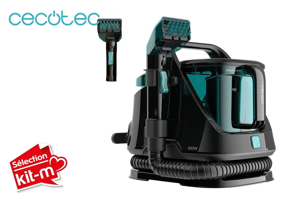 Aspirateur Nettoyeur Tissus et Tapis Carpte&Spot Conga 5000 Clean XXL Cecotec (8441)