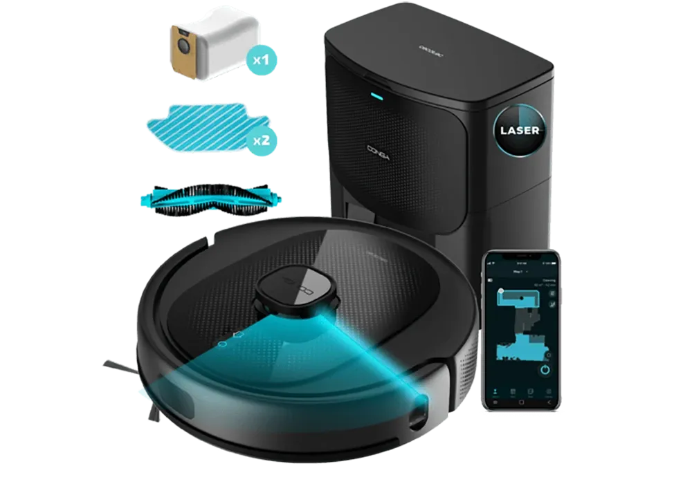 Aspirateur Robot Laser avec Base Auto-Vidante Conga 8290 Immortal Ultra Power Home X-Treme Cecotec (8612) – Image 2