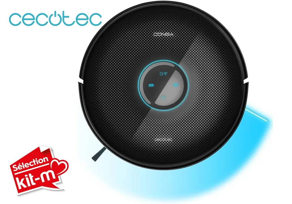 Aspirateur Laser et Robot Laveur avec Base Auto-Videuse 12090 Twice Roller Home&Fill Cecotec (8597)