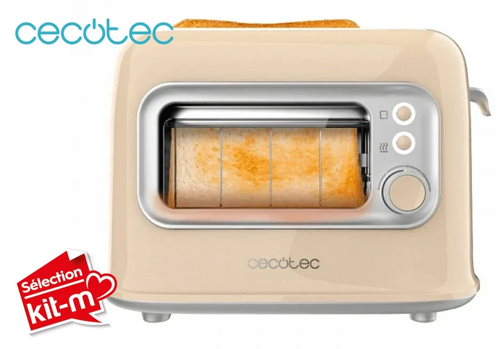 Grille-Pain avec Fenêtre Rétrovision Cecotec (8039/8040/8042) – Image 2