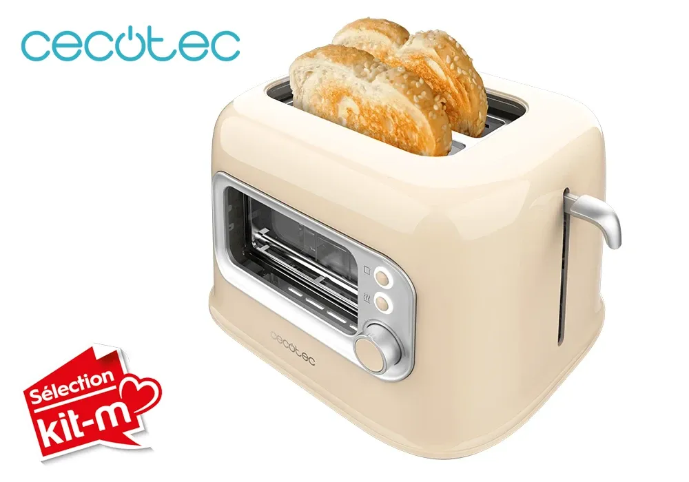Grille-Pain avec Fenêtre Rétrovision Cecotec (8039/8040/8042) – Image 3
