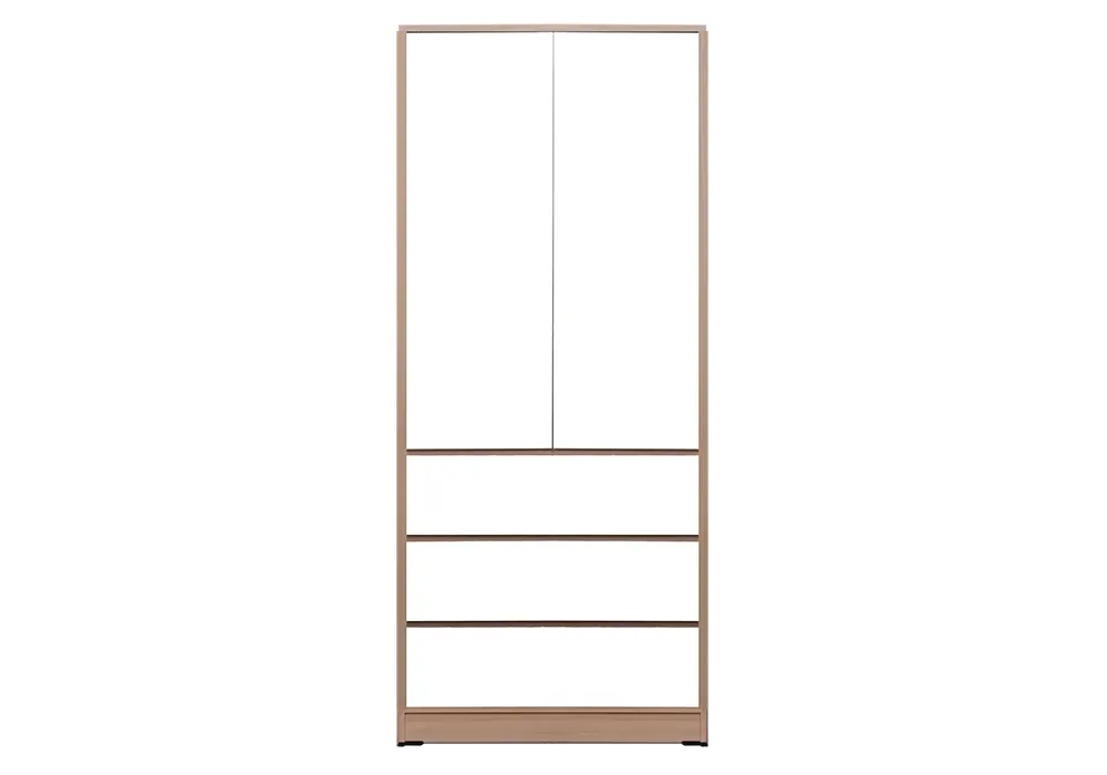 Armoire 2 Portes 3 Tiroirs Garvin – Image 2