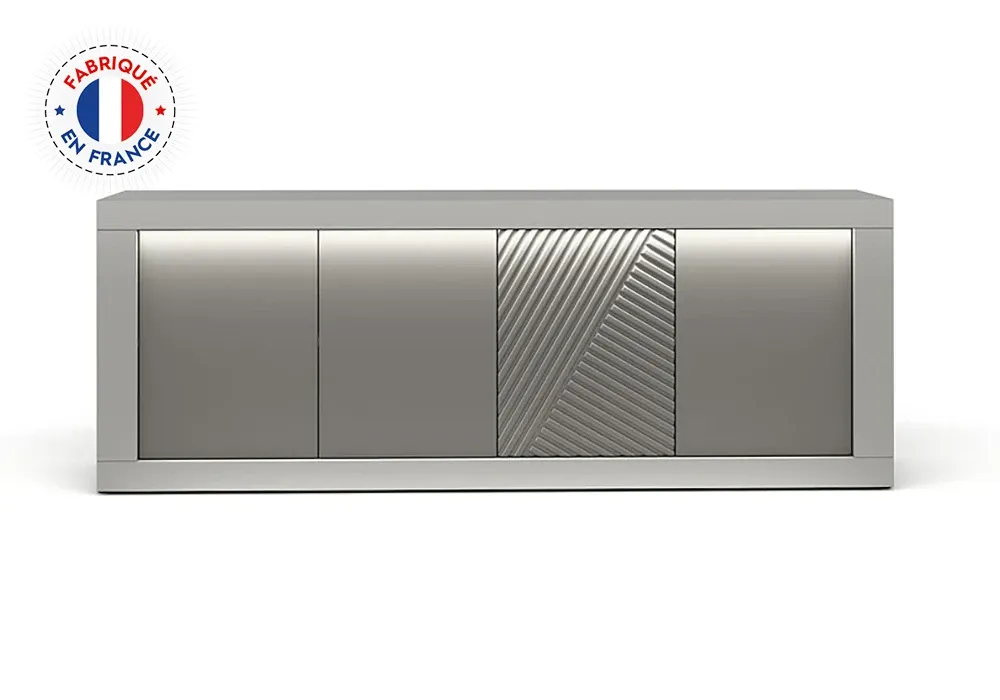 Bahut Bas 4 Portes avec LED (Collection Jane) – Image 4