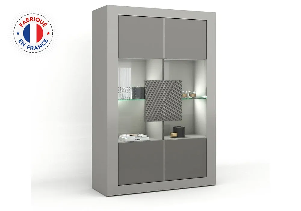 Vitrine 2 Portes avec LED (Collection Jane) – Image 2