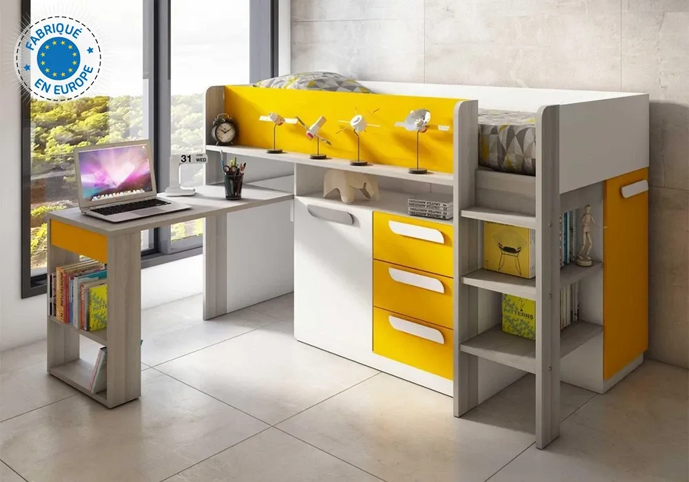 Lit Compact avec Bureau