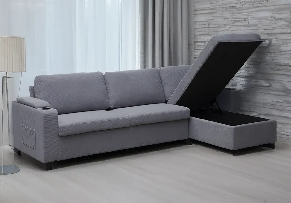 Salon d’Angle Convertible Réversible avec Matelas Zaris – Image 2