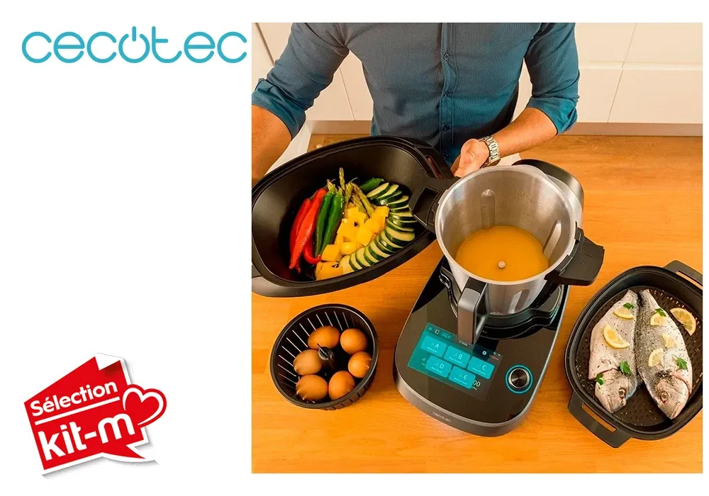 Robot Cuiseur Multifonction Connecté avec Distributeur d’Aliments Mambo CooKing Unique Cecotec (4701) – Image 7