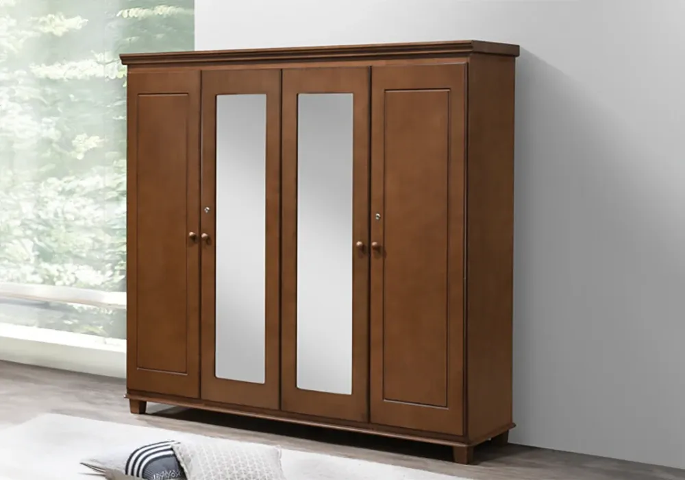 Armoire 4 Portes avec Miroirs PB Oak Marcus