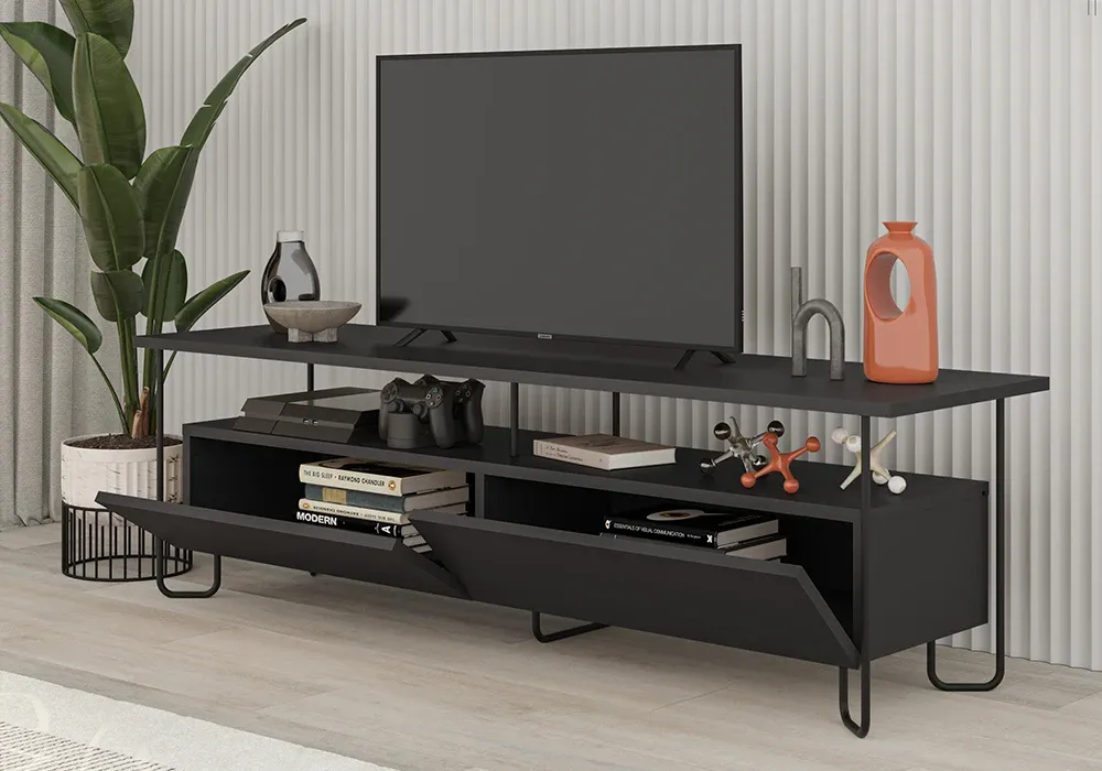 Meuble TV 2 Portes avec Abattants (Collection Dilly) – Image 4