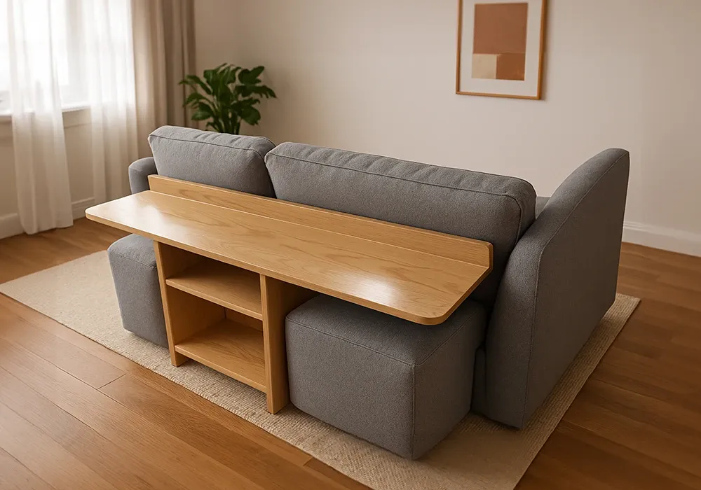 Canapé avec Console Bureau Intégrée Ballater – Image 5