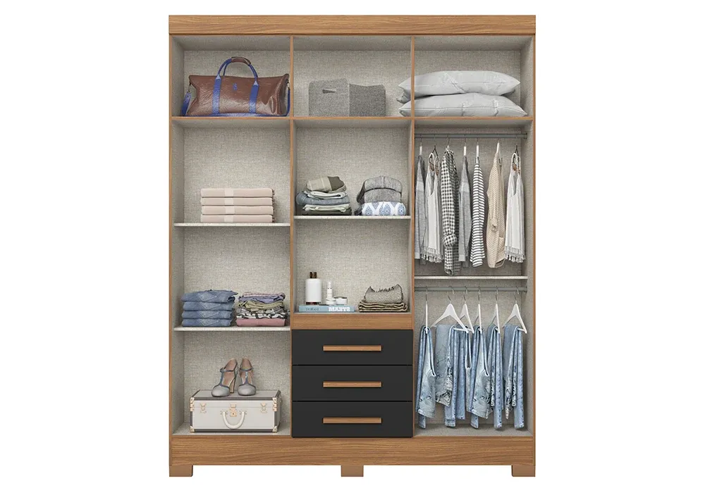 Armoire 4 Portes 3 Tiroirs – Image 2