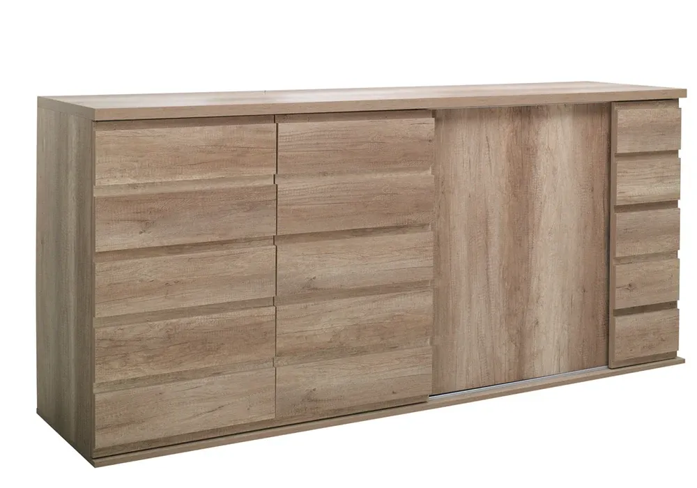 Buffet Bas 2 Portes 3 Portes Coulissantes (Collection Miro)