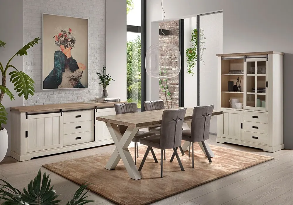 Vitrine 2 Portes 3 Tiroirs (Collection Georgetown) – Image 2