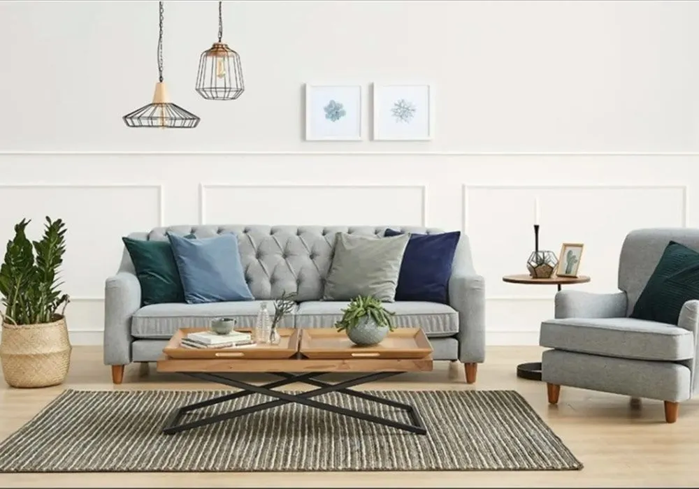 Table de Salon avec 2 Plateaux Accent