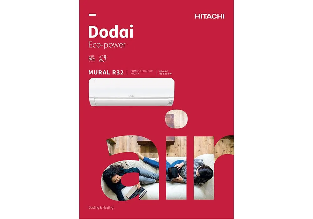 Climatiseur Ecopower R32 + Pose Dodai Hitachi – Image 2