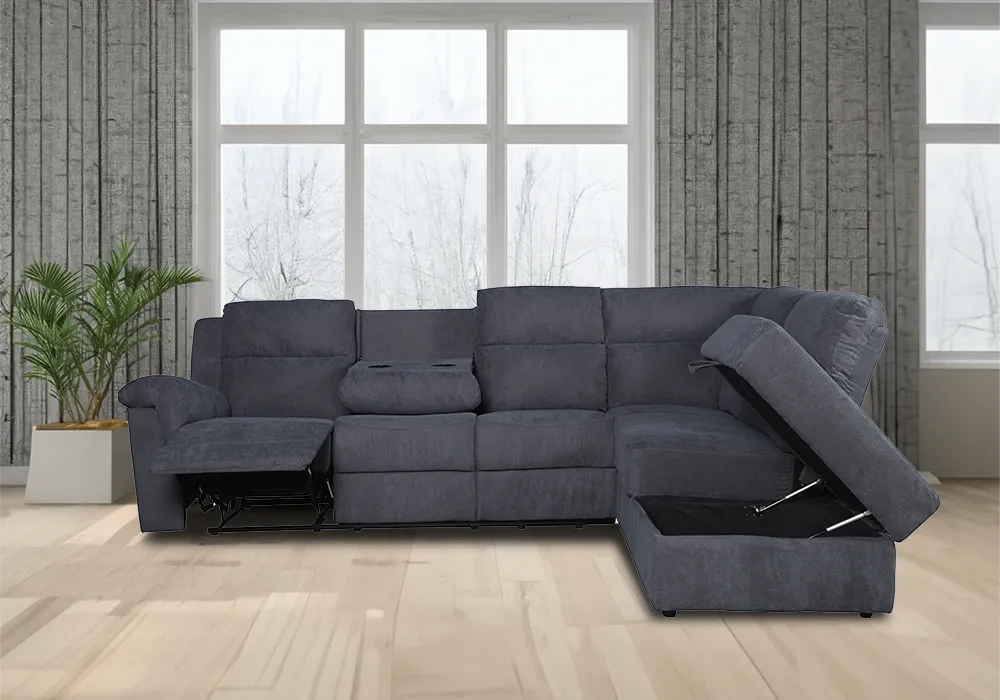 Salon d’Angle Relax avec Pouf