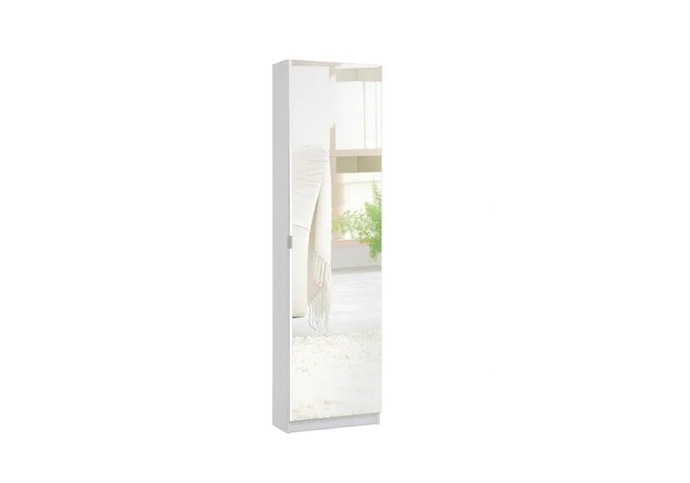 Armoire à Chaussures Colonne 1 Porte avec Miroir Zuma – Image 2