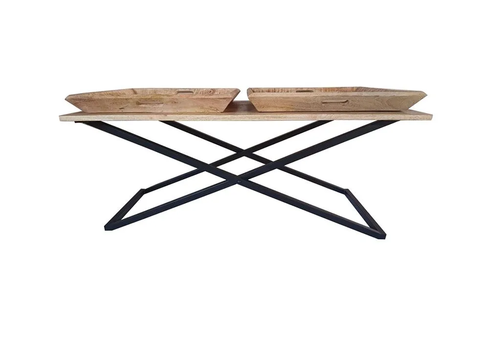 Table de Salon avec 2 Plateaux Accent – Image 4