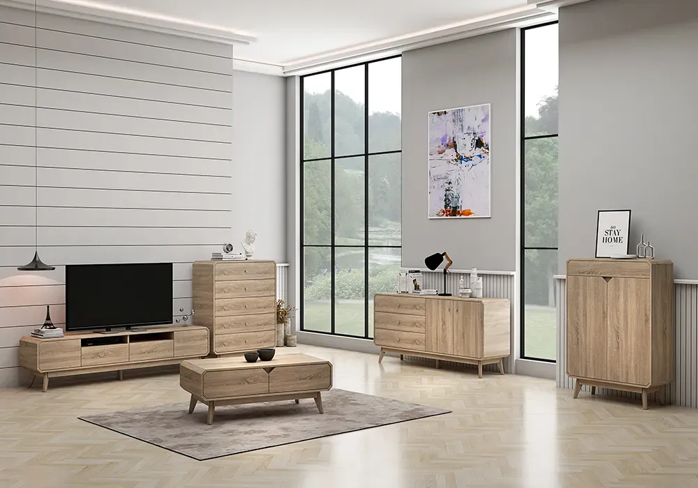 Table de Salon 2 Tiroirs (Collection Isis) – Image 3