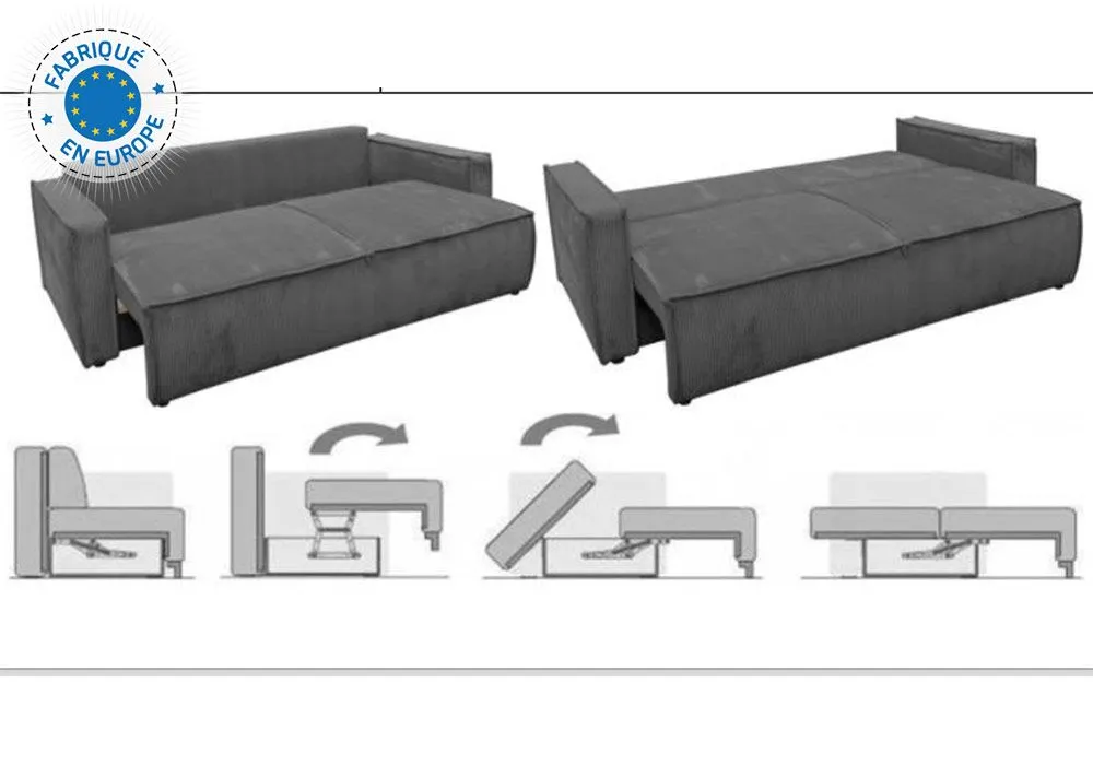 Canapé 3 Places Convertible Melania – Image 4