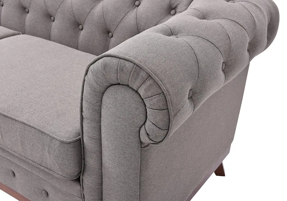 Canapé 2 Places en Bois (Collection Chesterfield) – Image 4