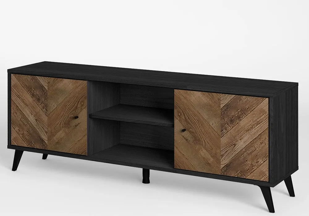 Meuble TV 2 Portes (Collection Chevrons)