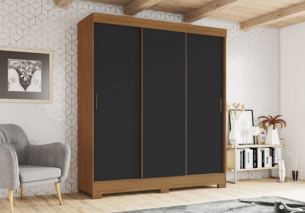 Armoire 3 Portes Coulissantes sans Miroir Duna