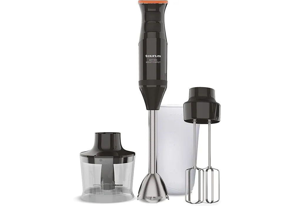 Mixeur Plongeant avec Hachoir et Batteur BAPI 1200 Rocket Taurus