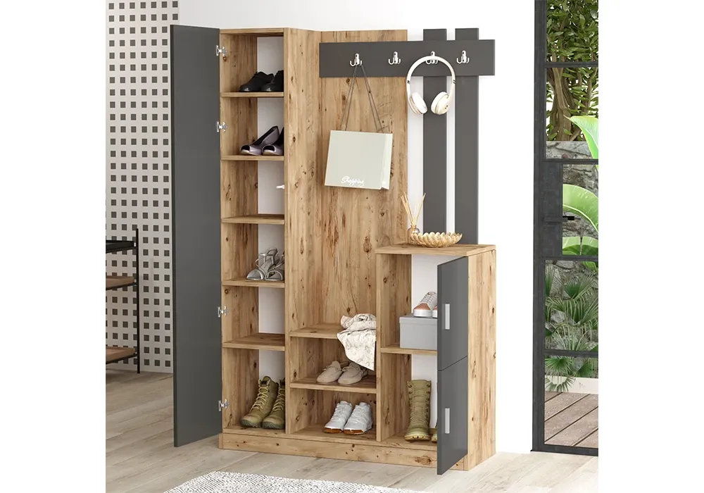 Meuble d’Entrée 1 Porte avec Miroir – Image 3