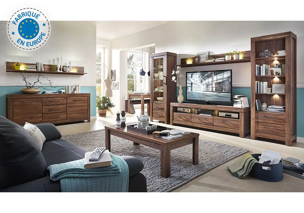 Buffet Bas 2 Portes 3 Tiroirs (Collection German)