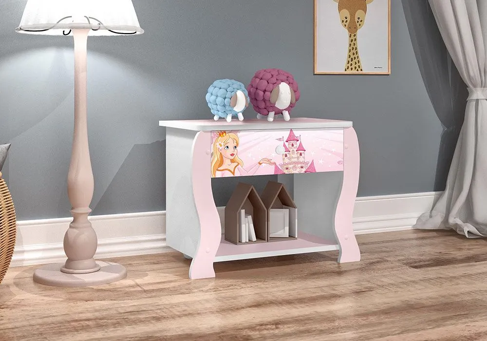 Chevet 1 Tiroir (Collection Princesa Rose)