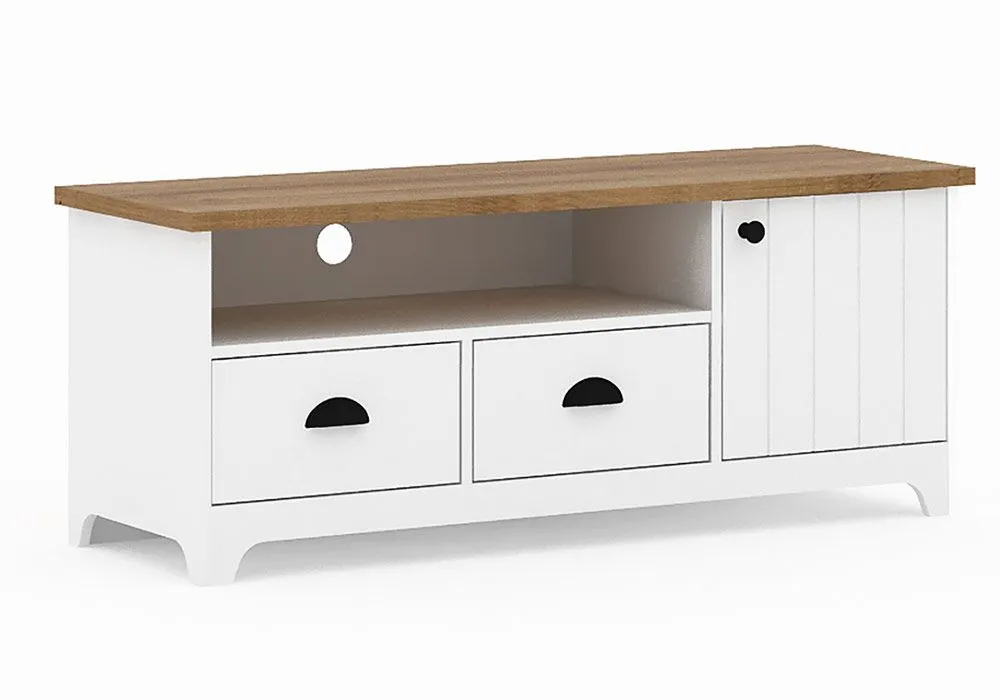 Meuble TV 1 Porte 2 Tiroirs (Collection Monaco)