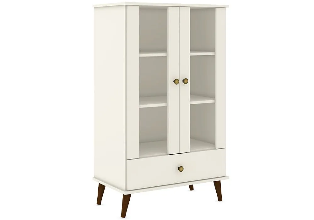 Vitrine 2 Portes 1 Tiroir Scandinave