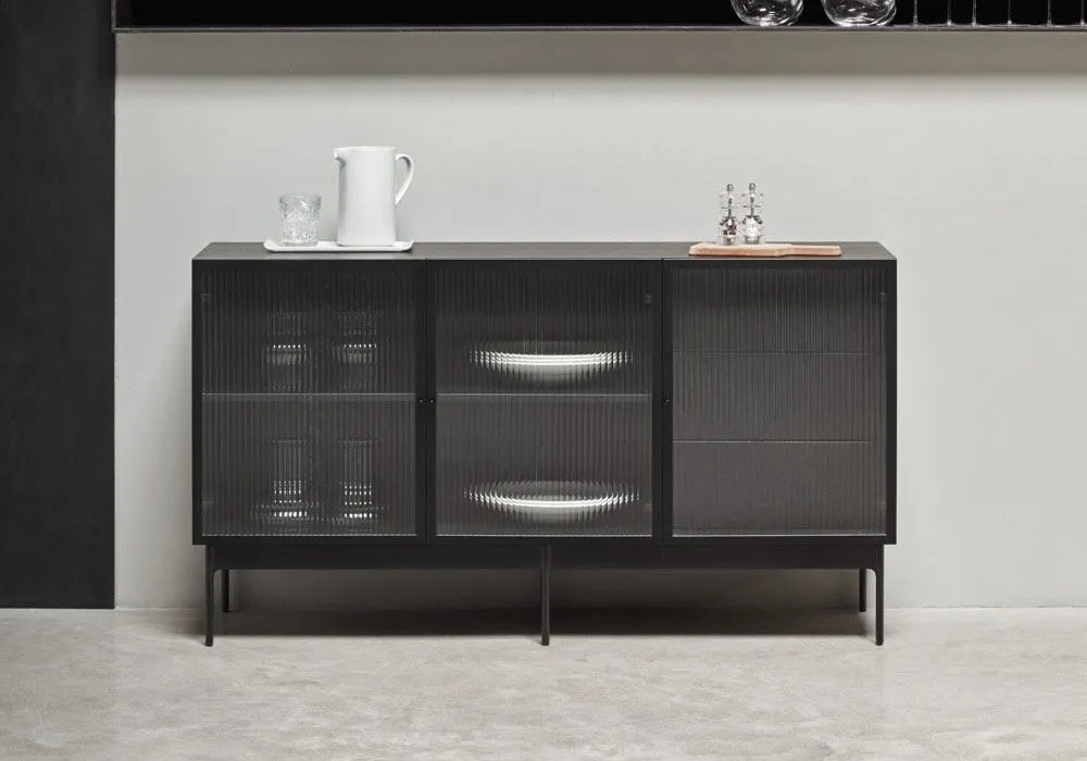 Buffet Bas 3 Portes 3 Tiroirs Blur