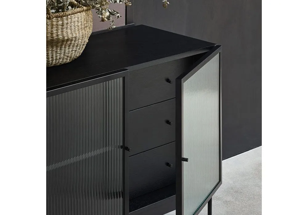 Buffet Bas 3 Portes 3 Tiroirs Blur – Image 2