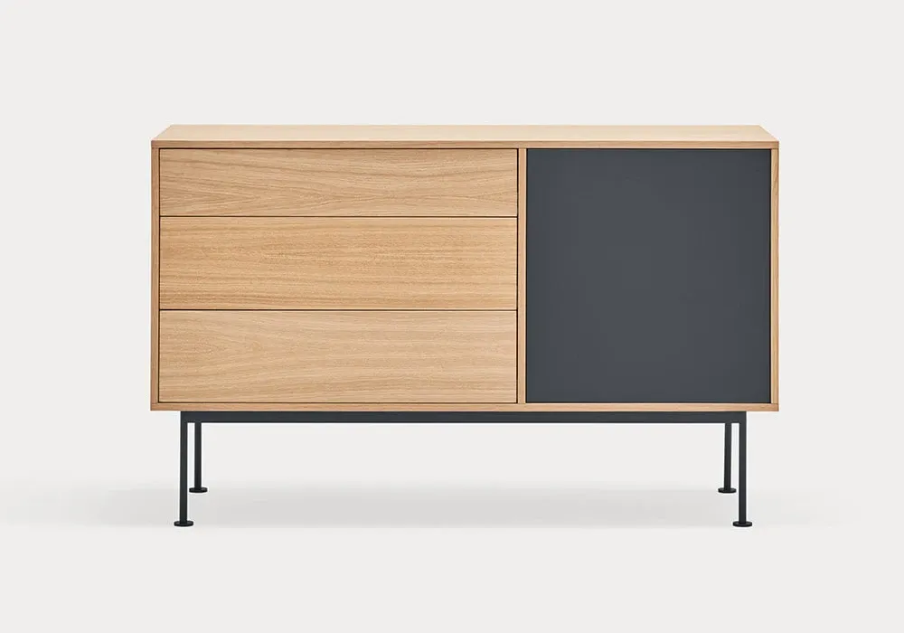 Buffet Bas 1 Porte 3 Tiroirs Yoko – Image 5