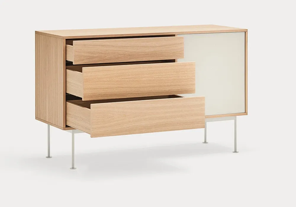 Buffet Bas 1 Porte 3 Tiroirs Yoko – Image 4